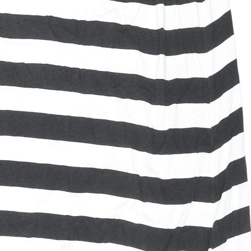 Only Womens Multicoloured Striped Cotton Slip Dress Size 2XL Square Neck Pullover