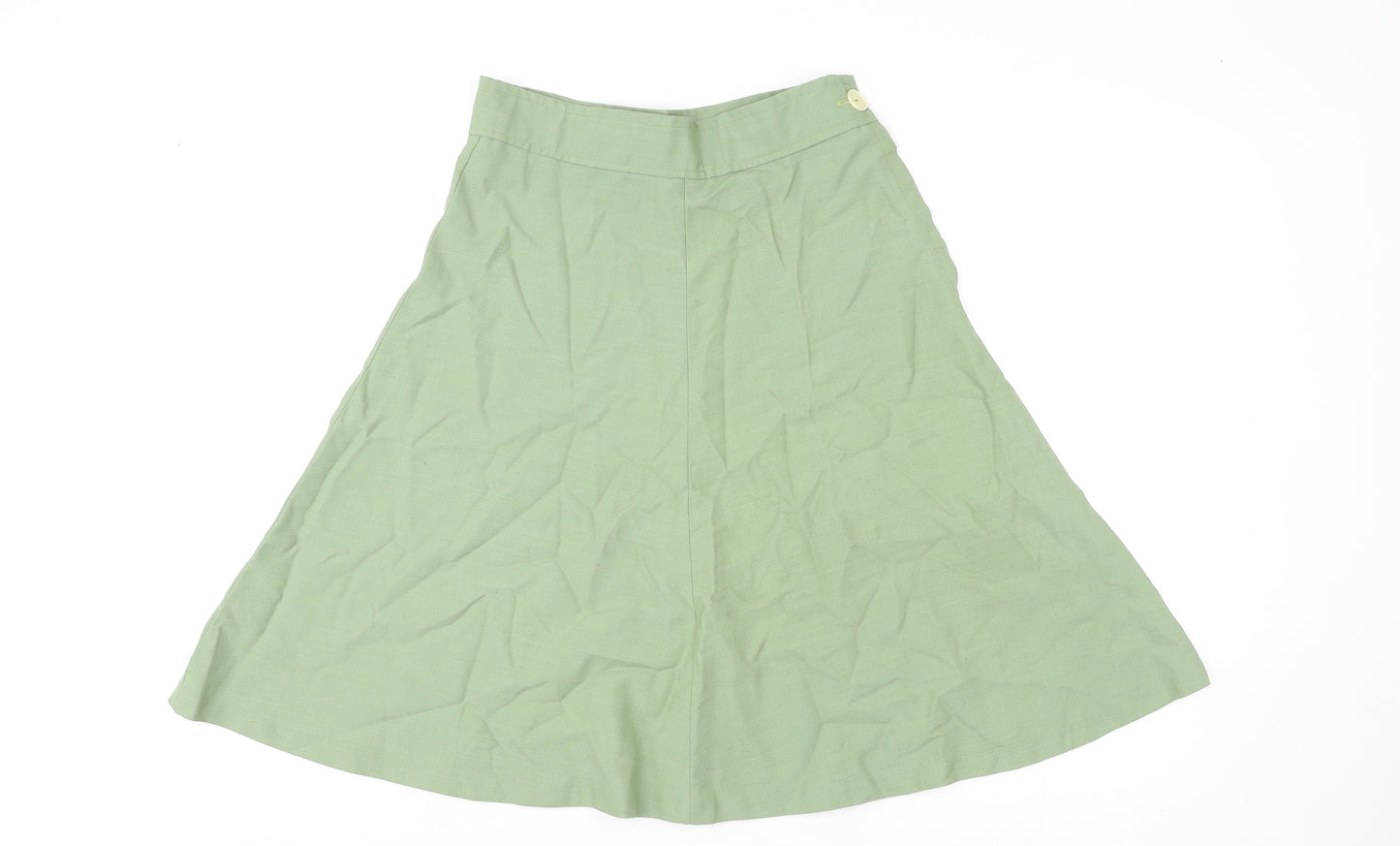 Matthew Royce Womens Green Polyester Skater Skirt Size 16 Zip
