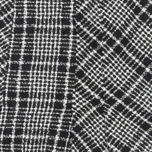 Zara Womens Multicoloured Plaid Acrylic A-Line Skirt Size 12 Zip
