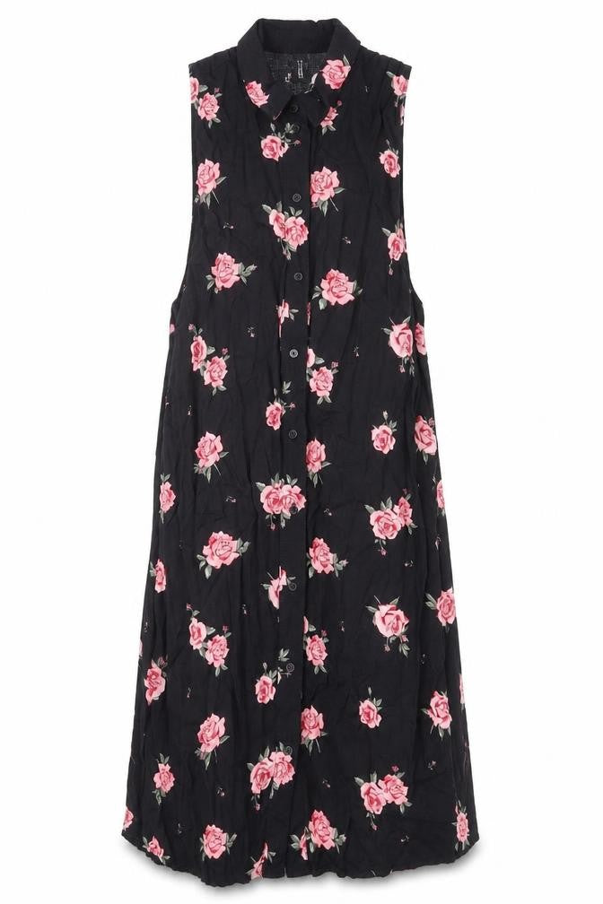 Divided by H&M Womens Multicoloured Floral Viscose Shirt Dress Size 10 Collared Button