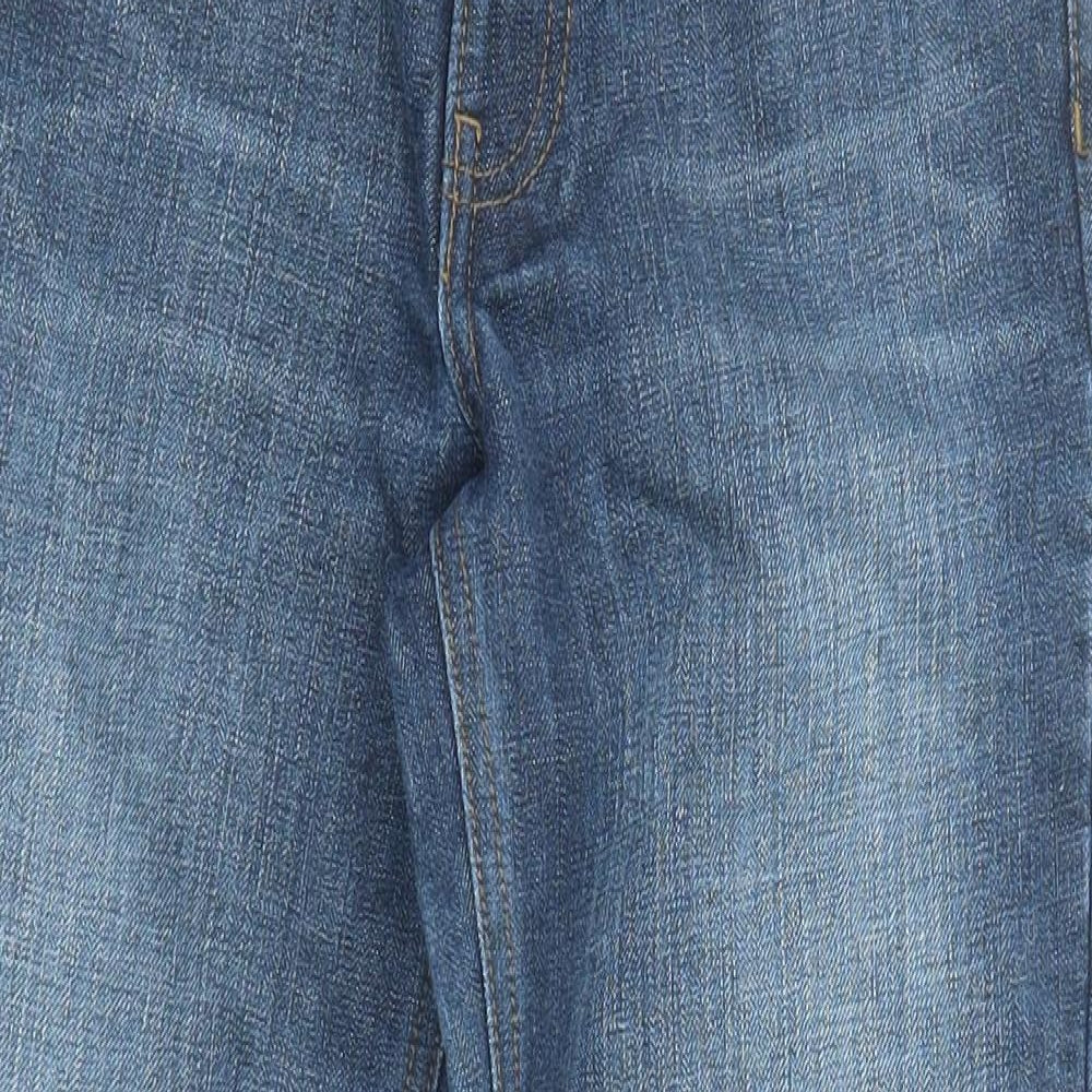 Marks and Spencer Boys Blue Coir Straight Jeans Size 10 Years L24 in Regular Zip