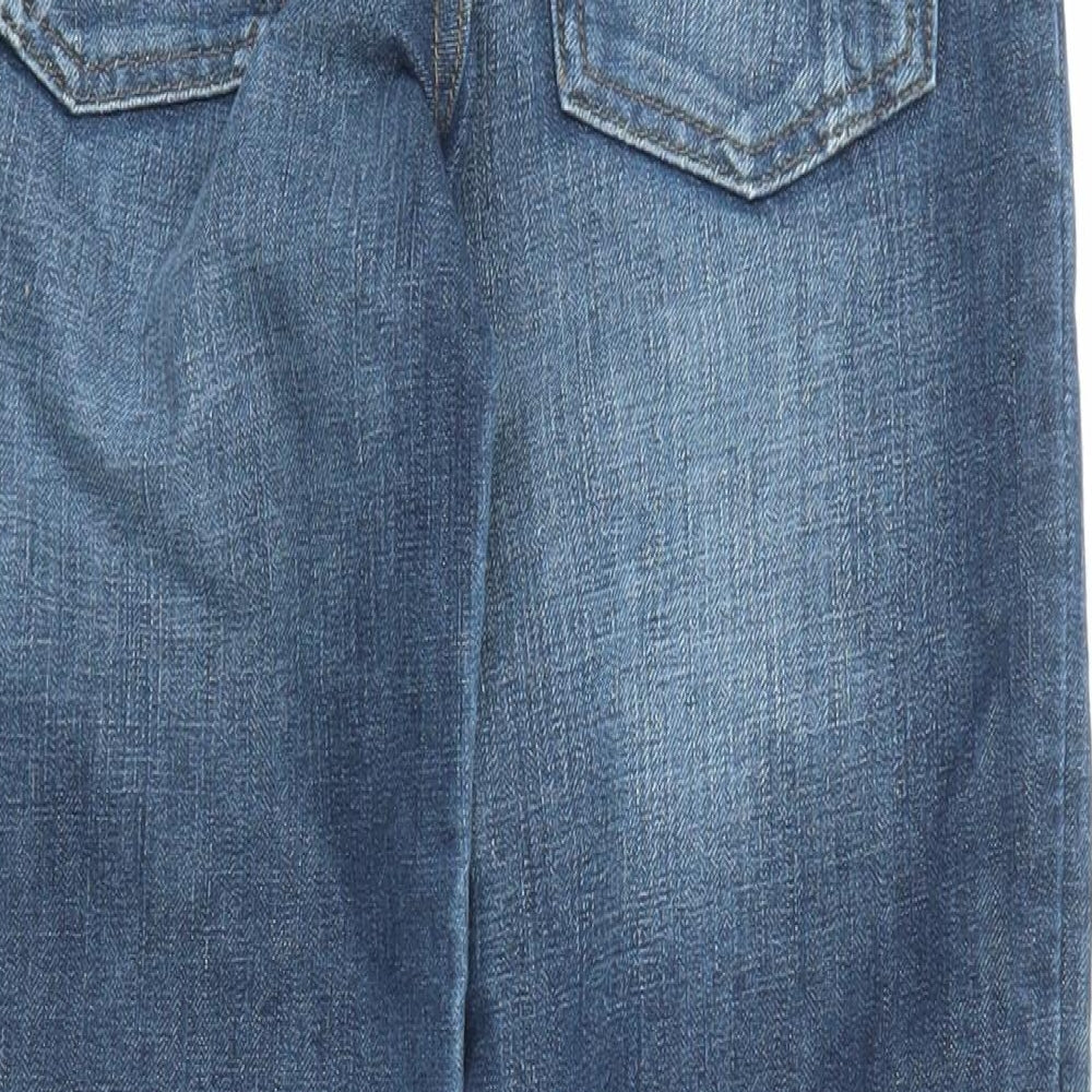 Marks and Spencer Boys Blue Coir Straight Jeans Size 10 Years L24 in Regular Zip