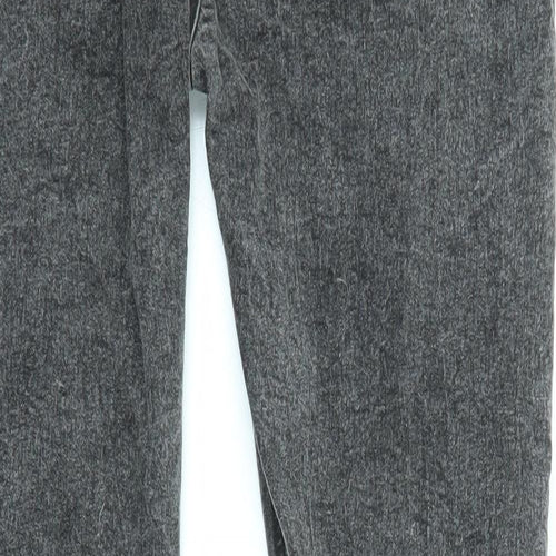 PEP&CO Womens Grey Cotton Skinny Jeans Size 18 L29 in Regular Zip