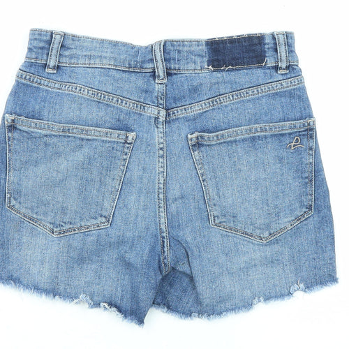DL1961 Womens Blue Cotton Cut-Off Shorts Size 26 in L3 in Regular Zip