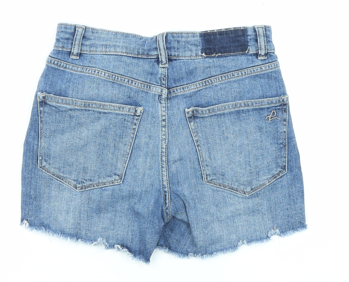 DL1961 Womens Blue Cotton Cut-Off Shorts Size 26 in L3 in Regular Zip