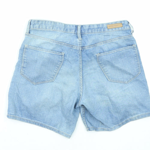 H&M Girls Blue Cotton Bermuda Shorts Size 14 Years L5 in Regular Zip