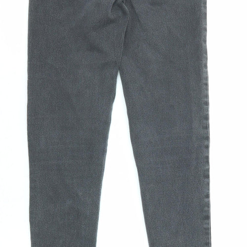 Denim & Co. Womens Black Cotton Skinny Jeans Size 4 L28 in Regular Zip - Waist 21 inches