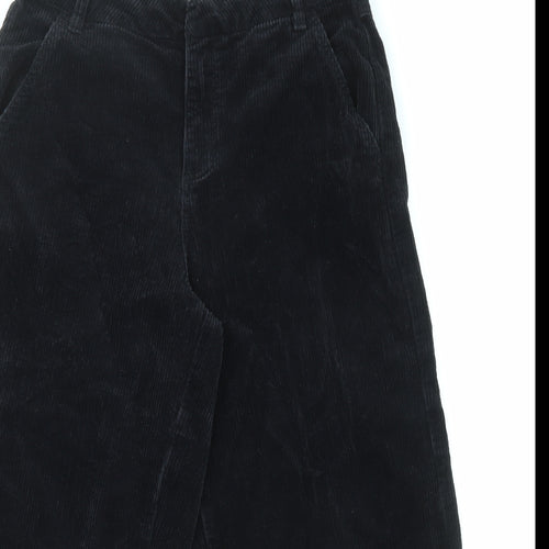 Hush Womens Black Cotton Trousers Size 12 L22 in Regular Zip