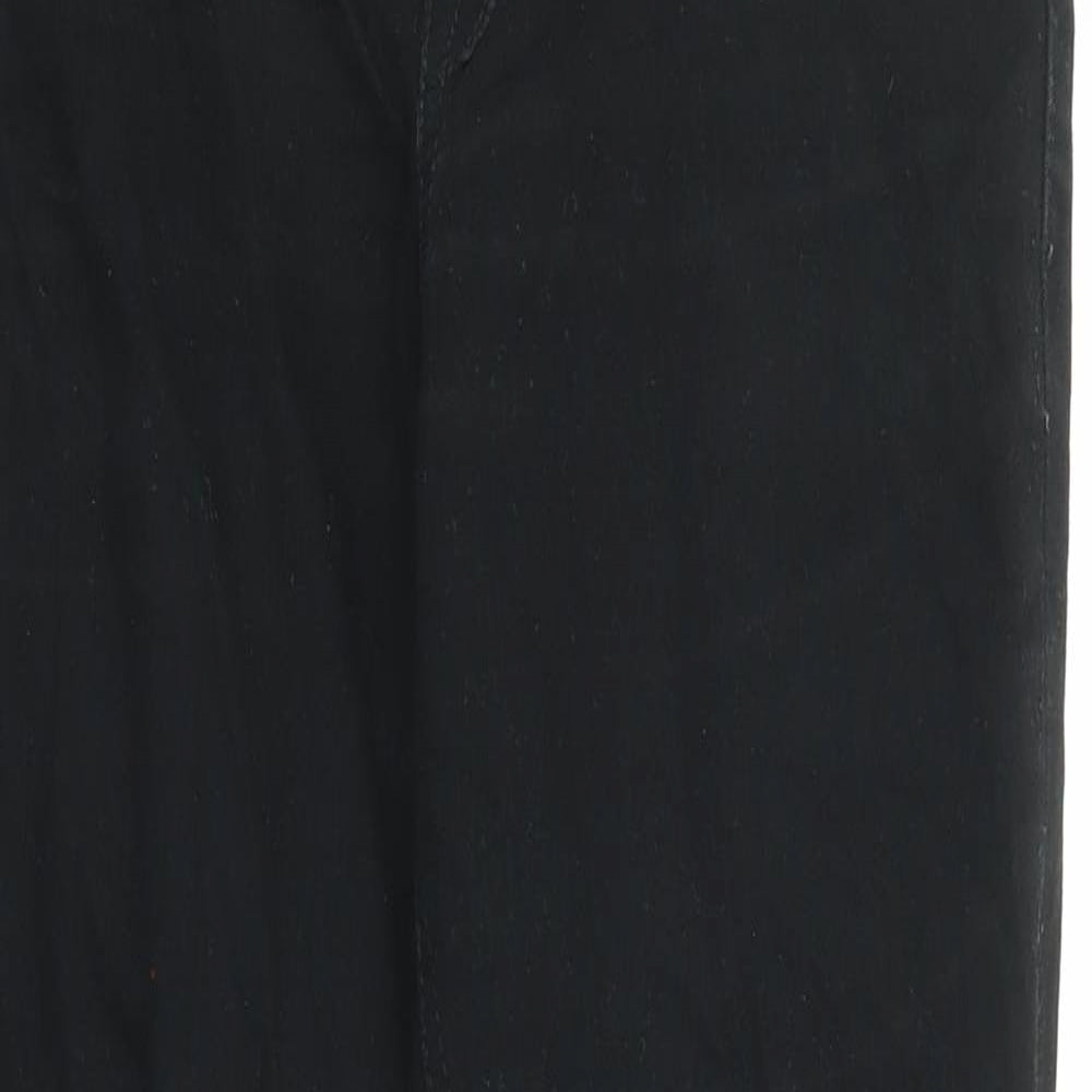 H&M Womens Black Cotton Skinny Jeans Size M L29 in Regular Zip