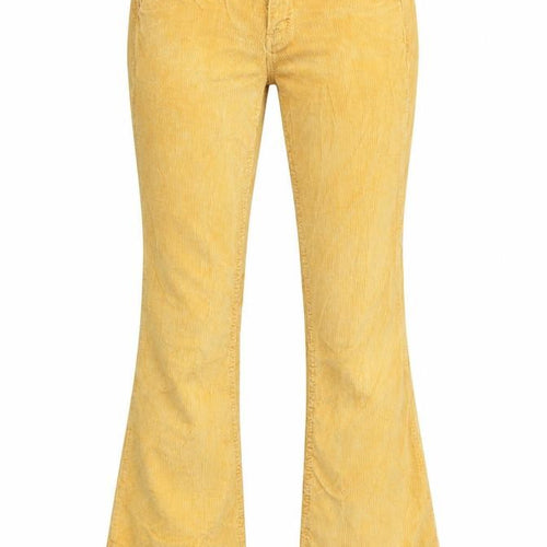 BDG Womens Yellow Cotton Trousers Size 26 in L32 in Regular Zip