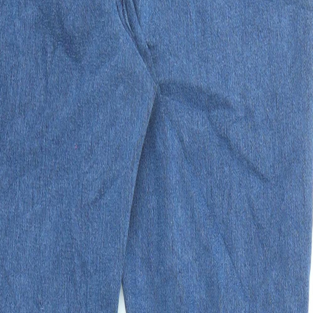 Marks and Spencer Womens Blue Cotton Jegging Jeans Size 12 L25 in Regular