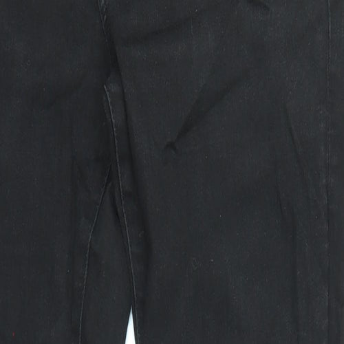 River Island Mens Black Cotton Skinny Jeans Size 32 in L32 in Regular Zip