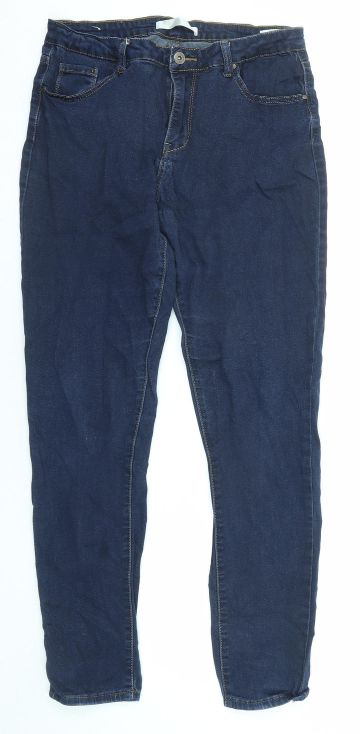 J&W Womens Blue Cotton Skinny Jeans Size 30 in L29 in Regular Zip