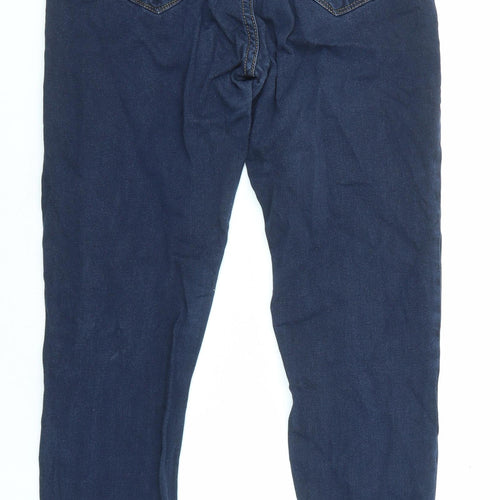 J&W Womens Blue Cotton Skinny Jeans Size 30 in L29 in Regular Zip