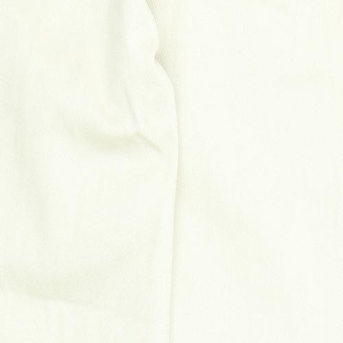 Brooker Girls Beige Cotton Straight Jeans Size 16 Years L29 in Regular Zip