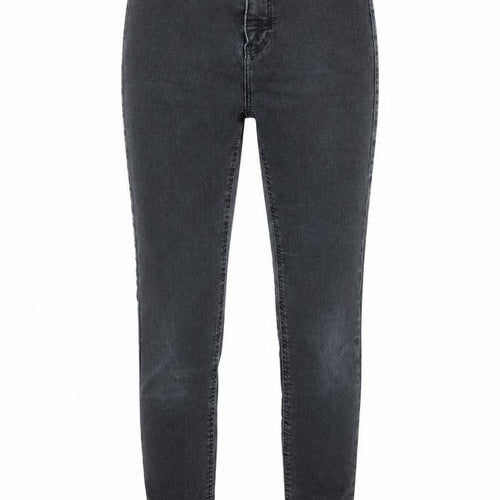 Topshop Womens Grey Cotton Skinny Jeans Size 25 in L28 in Regular Zip