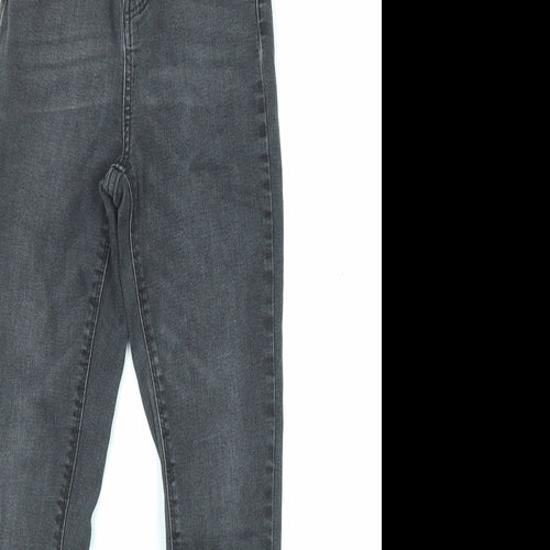 Denim & Co. Womens Grey Cotton Skinny Jeans Size 6 L25 in Regular Zip - Waist 21 inches