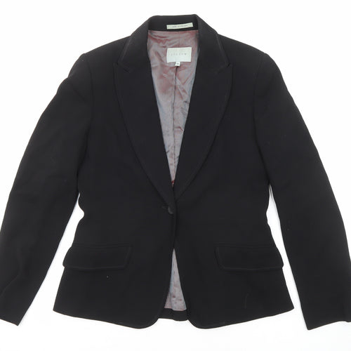 Jigsaw Womens Black Wool Jacket Blazer Size 12