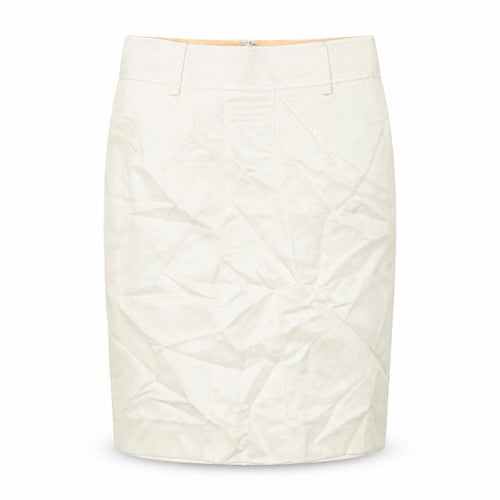 Jesire Womens White Linen Straight & Pencil Skirt Size 4 Zip