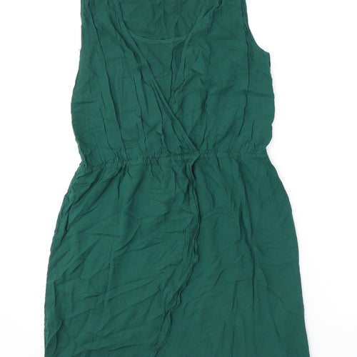 Soaked Womens Green Polyester Tank Dress Size S Round Neck Pullover
