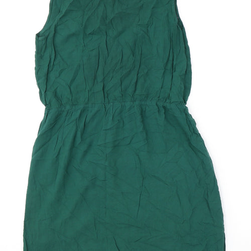 Soaked Womens Green Polyester Tank Dress Size S Round Neck Pullover