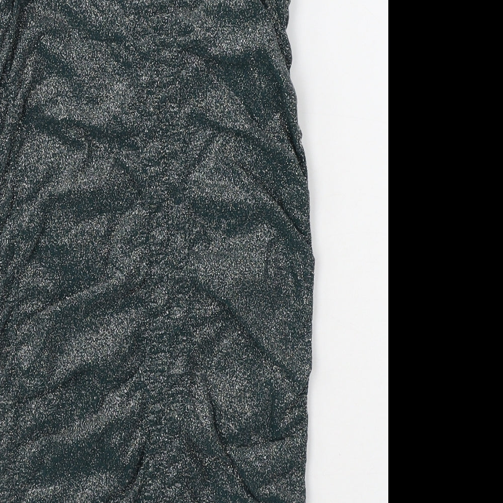 Urban Outfitters Womens Green Polyamide Basic Tank Size S V-Neck