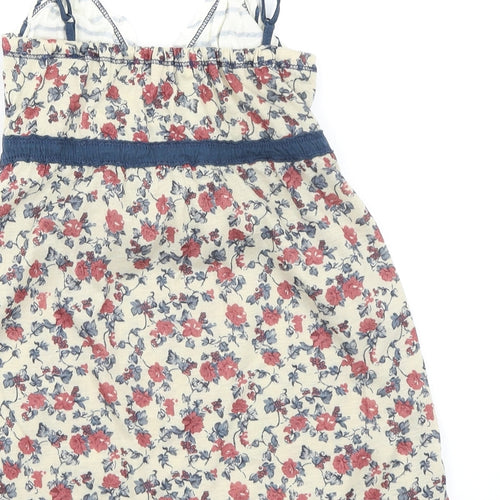 Miso Womens Multicoloured Floral Polyester Basic Tank Size 10 V-Neck