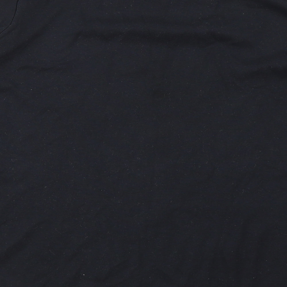 Marks and Spencer Womens Black 100% Cotton Basic T-Shirt Size 18 Crew Neck