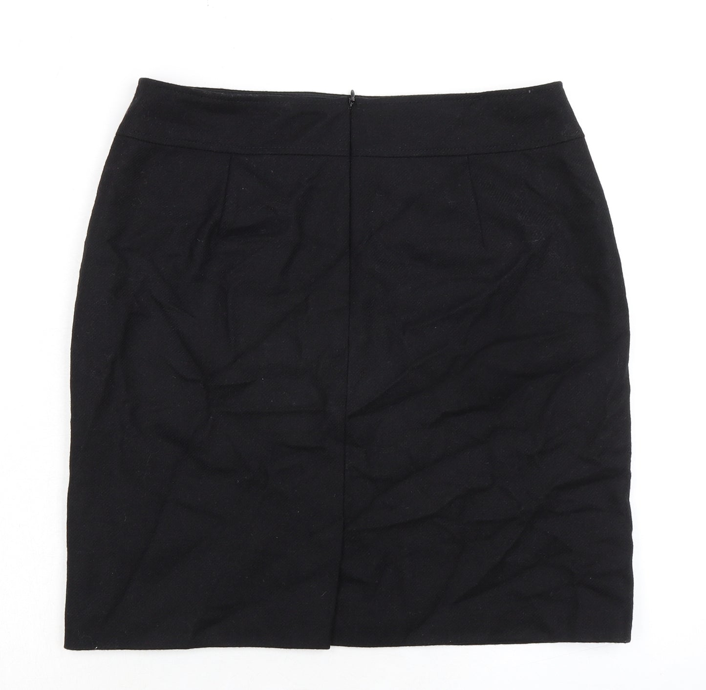 Gerry Weber Womens Black Polyester A-Line Skirt Size 32 in Zip