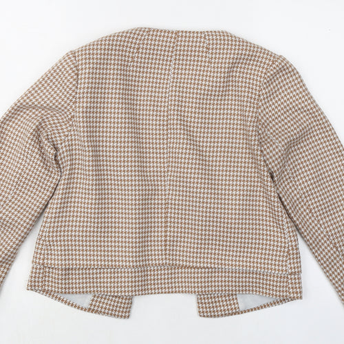 Dorothy Perkins Womens Beige Geometric Jacket Size 8