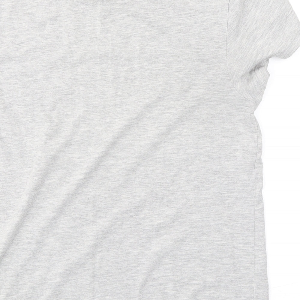 Harry Potter Womens Grey Cotton Basic T-Shirt Size 12 Round Neck - Platform 9 3/4