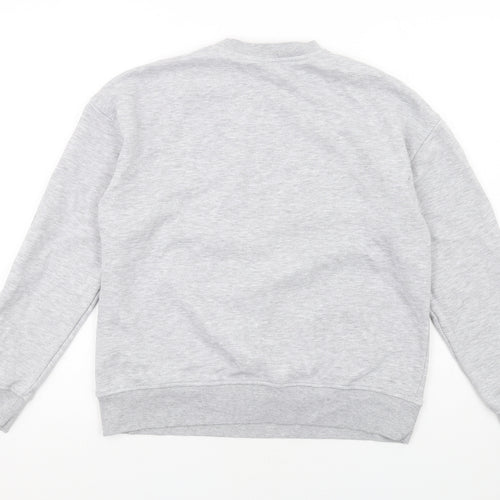 Disney Womens Grey Cotton Pullover Sweatshirt Size XS Pullover - Mickey Minnie Mouse