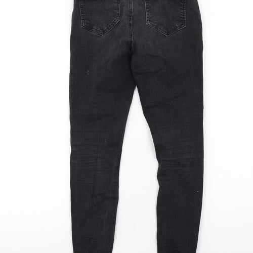 Denim & Co. Womens Black Cotton Skinny Jeans Size 10 L27 in Regular Zip