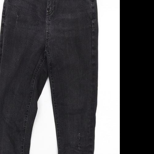 Denim & Co. Womens Black Cotton Skinny Jeans Size 10 L27 in Regular Zip