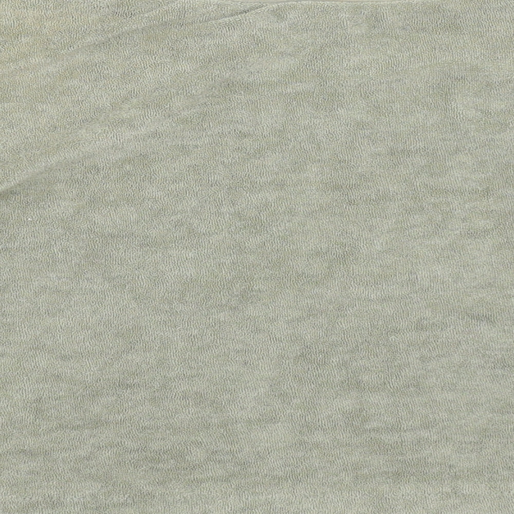 H&M Womens Green Polyester Cropped T-Shirt Size S Crew Neck