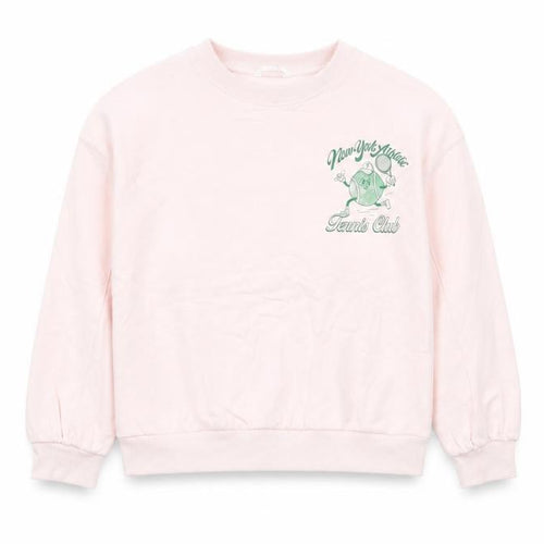 Marks and Spencer Girls Pink Cotton Pullover Sweatshirt Size 10-11 Years Pullover - New York Athletic
