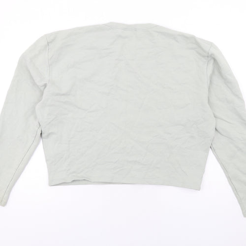 H&M Womens Grey Cotton Pullover Sweatshirt Size L Pullover