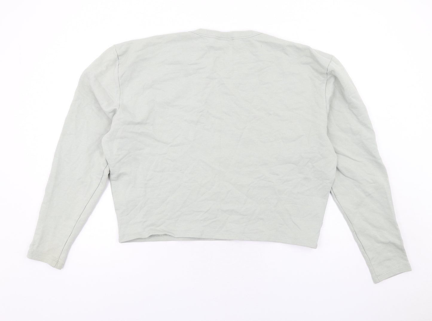 H&M Womens Grey Cotton Pullover Sweatshirt Size L Pullover