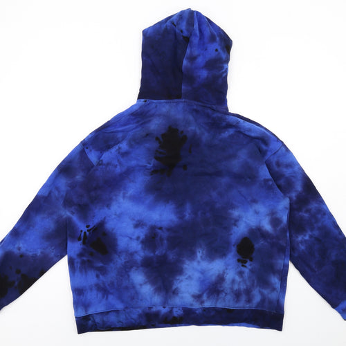 H&M Boys Blue Cotton Pullover Hoodie Size 14-15 Years Pullover - Tie Dye