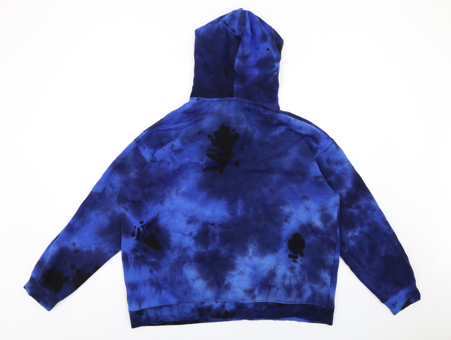H&M Boys Blue Cotton Pullover Hoodie Size 14-15 Years Pullover - Tie Dye