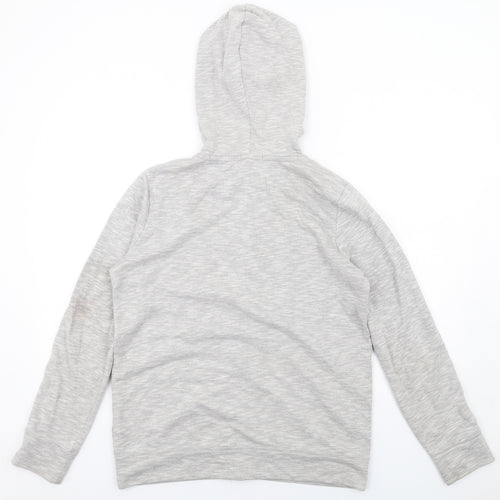 Gap Mens Grey Cotton Full Zip Hoodie Size L