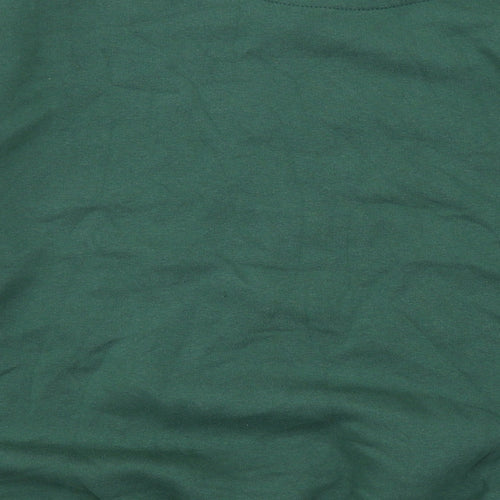 Boohoo Mens Green Cotton Pullover Sweatshirt Size M