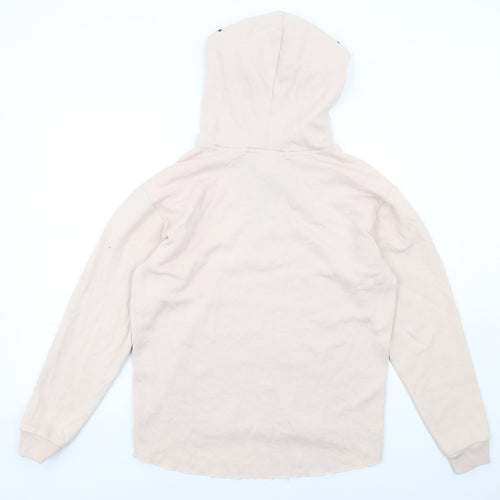 PINK Womens Pink Cotton Pullover Hoodie Size XS Pullover
