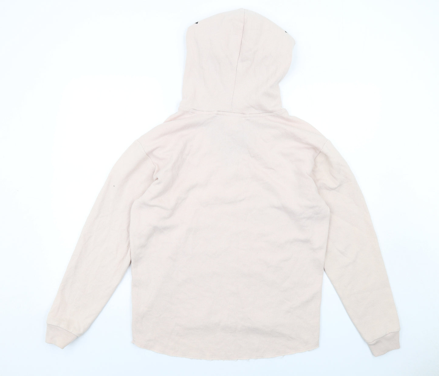 PINK Womens Pink Cotton Pullover Hoodie Size XS Pullover