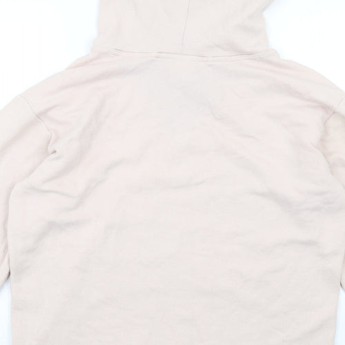 PINK Womens Pink Cotton Pullover Hoodie Size XS Pullover