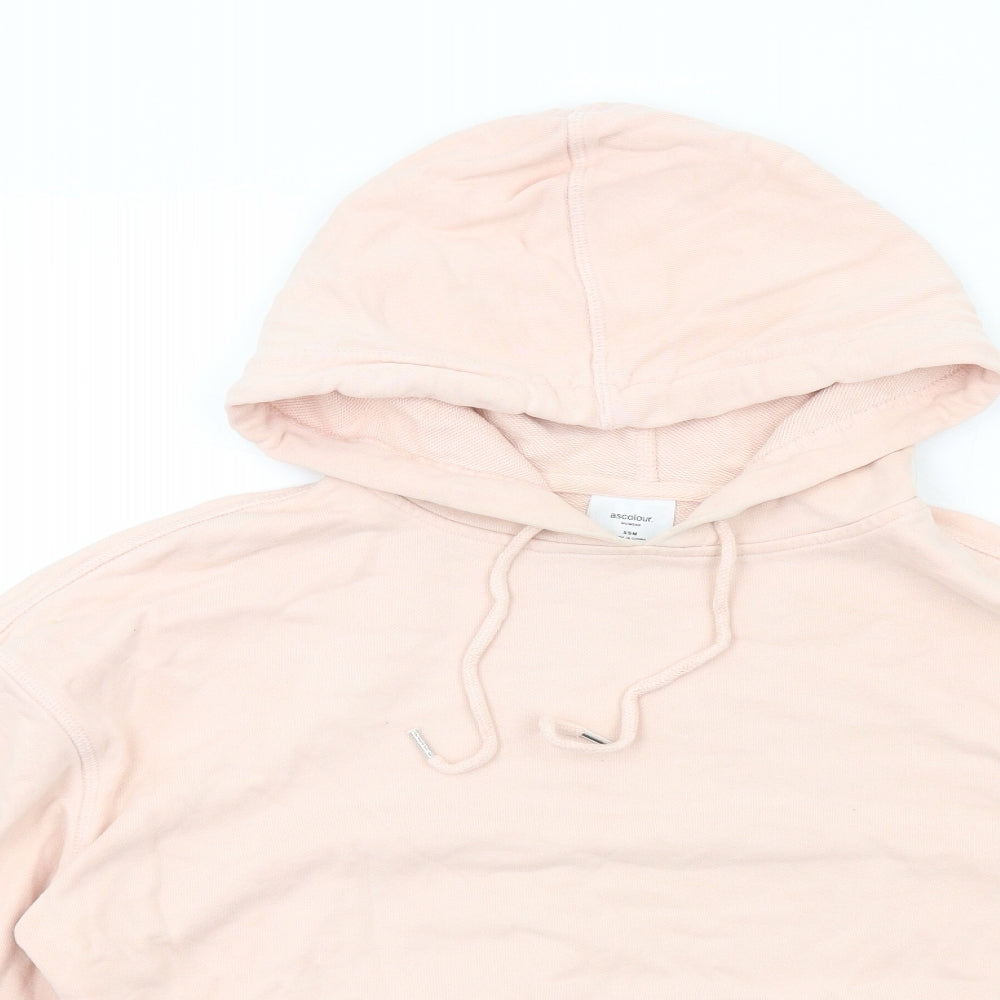 AS Colour Womens Pink Cotton Pullover Hoodie Size XS Pullover