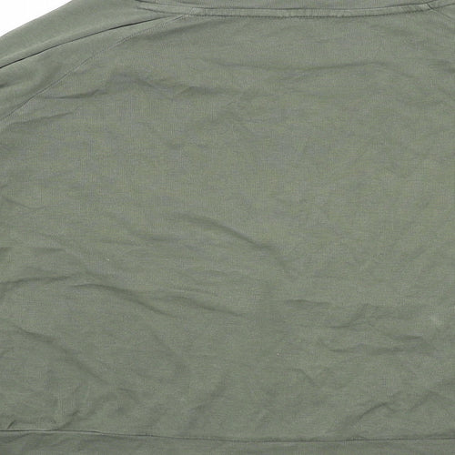 Hush Womens Green Cotton Pullover Sweatshirt Size S Pullover