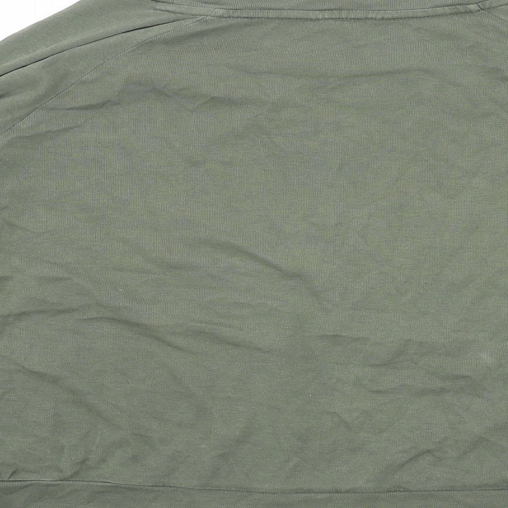 Hush Womens Green Cotton Pullover Sweatshirt Size S Pullover