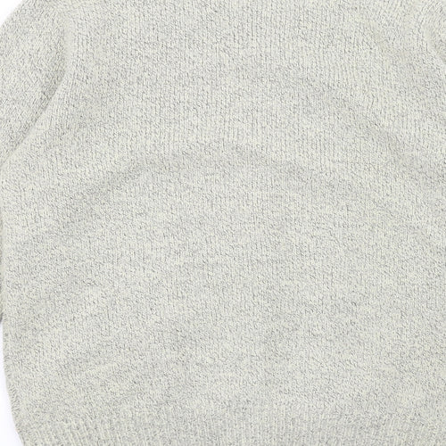 Damart Womens Beige Round Neck Acrylic Cardigan Jumper Size 14