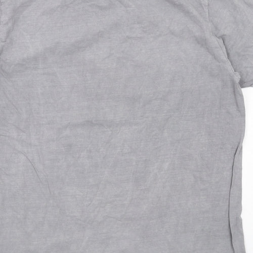 Missguided Womens Grey Cotton Basic T-Shirt Size S Round Neck - L'Armour Butterfly